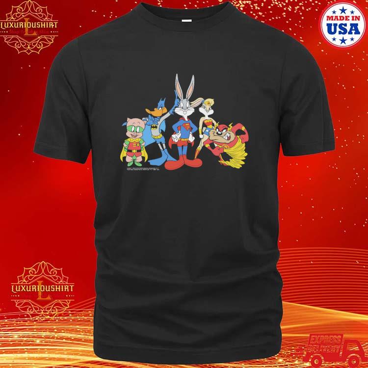 Official Dc Looney Tunes Mash-Ups Heroes T-Shirt