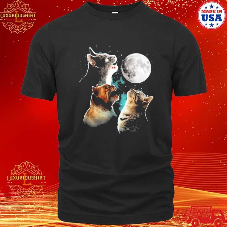 Official funny Cat Lover Cat Howling Cat Owner Cat Humor T-shirt