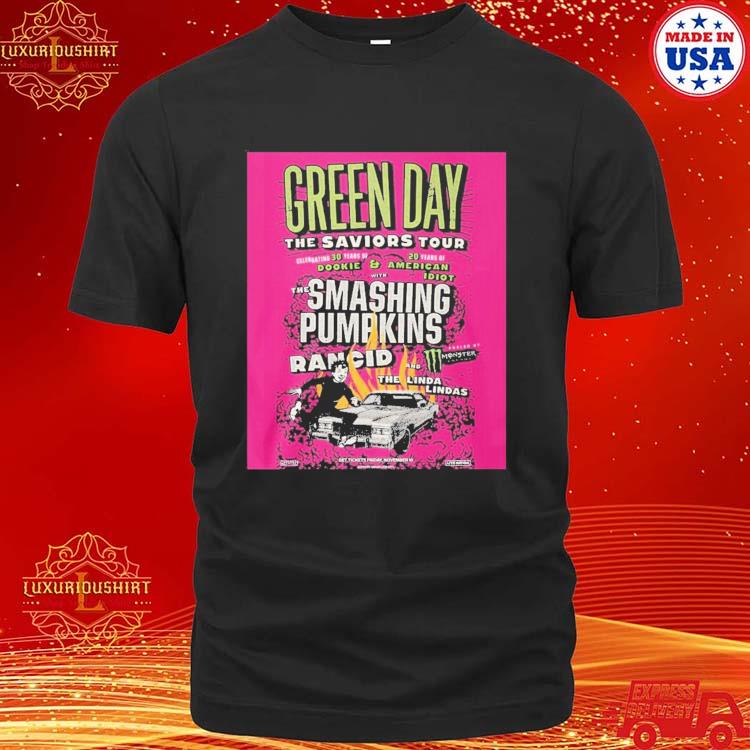 Official green Day The Saviors Tour 2024 Shirt