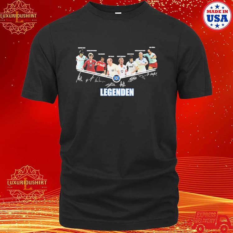 Official Hamburger Legenden Player Images Name Player Signature Legenden T-shirt