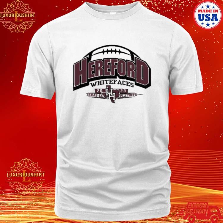 Official hereford Whitefaces 2023 Texas 4a Playoffs Shirt