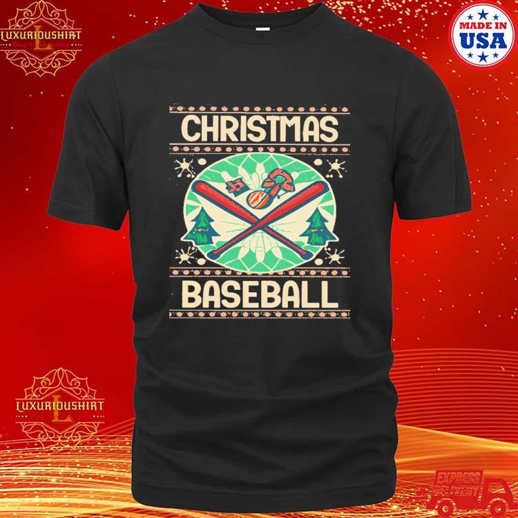 Official Home For The Holidays A Baseball Christmas Ugly Christmas Sweater