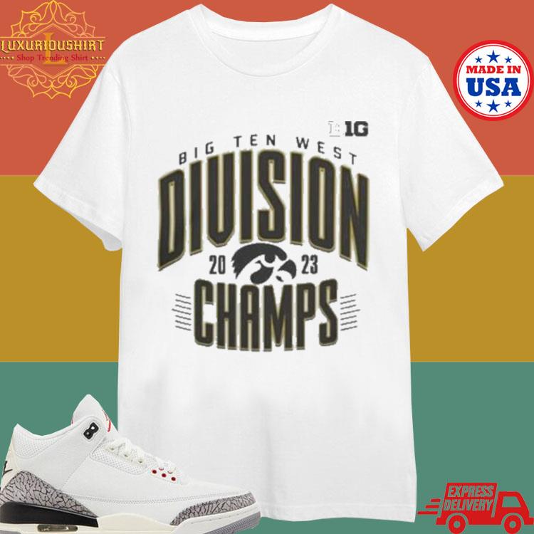 Official Iowa Hawkeyes Football 2023 Big Ten West Division Champions Shirt