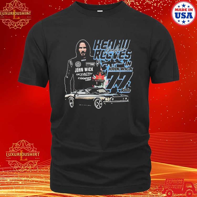 Official John Wick Keanu Reeves #77 T-shirt