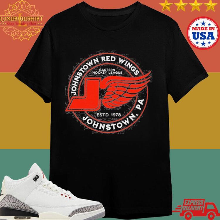 Official Johnstown Red Wings Eastern Hockey League Johnstown Pa Estd 1978 Shirt