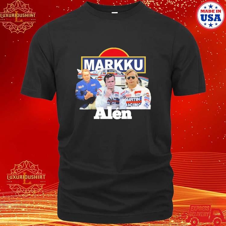 Official Markku Alén And Car Images Legendary Racing Driver T-shirt