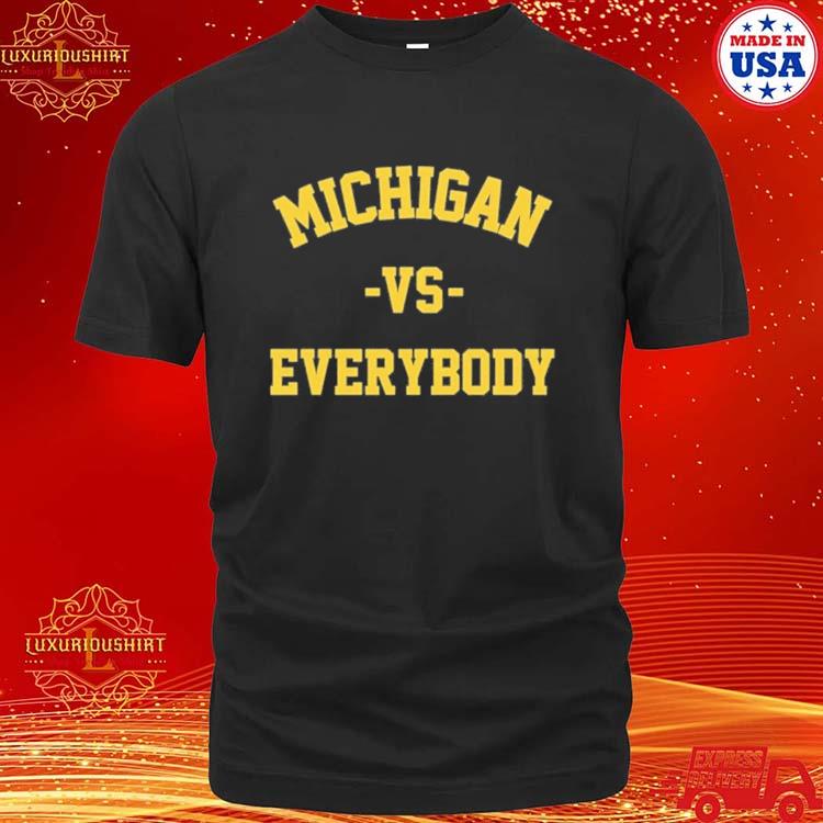 Official michigan Vs Everybody T Shirt Jim Harbaugh Shirt Michigan Football Shirt
