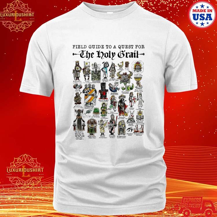 Official official Monty Python Field Guide To A Quest For The Holy Grail For Film Lover 2024 T-shirt