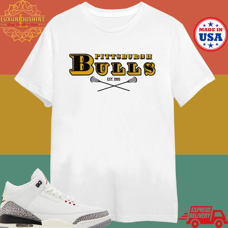 Official Pittsburgh Bulls Lacrosse Est 1990 Shirt