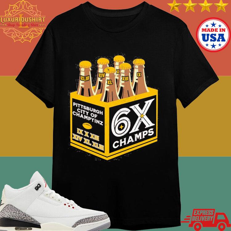 Official Pittsburgh City Of Champyinz Six Pack Champs Shirt