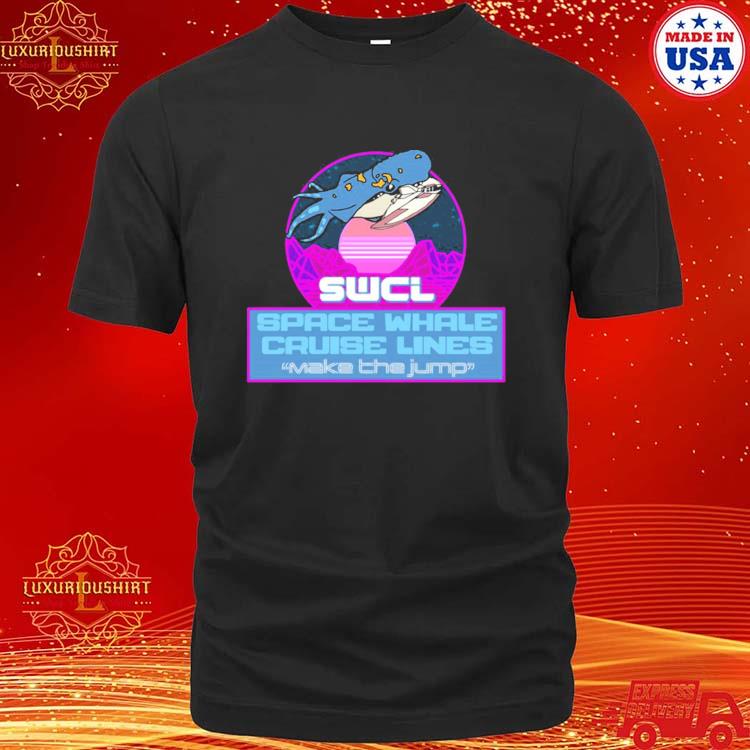 Official space Whale Cruise Lines T-shirt