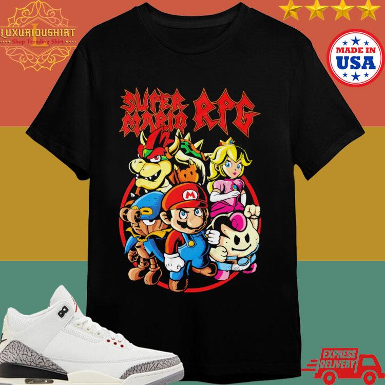 Official Super Party Super Mario Rpg Characters T-shirt