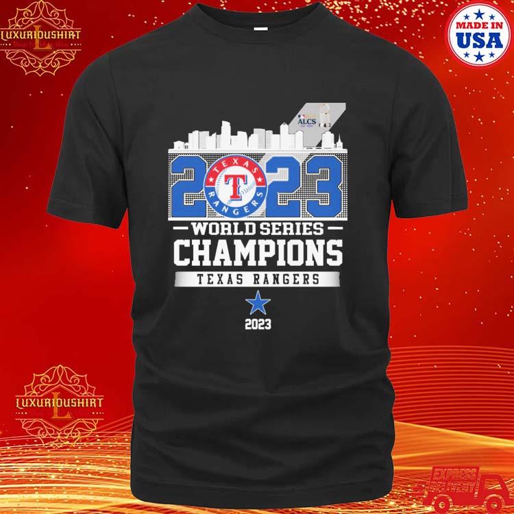 Official Texas Rangers 2023 World Series Champions Cup First Time Texas Rangers City Of Champions T-shirt