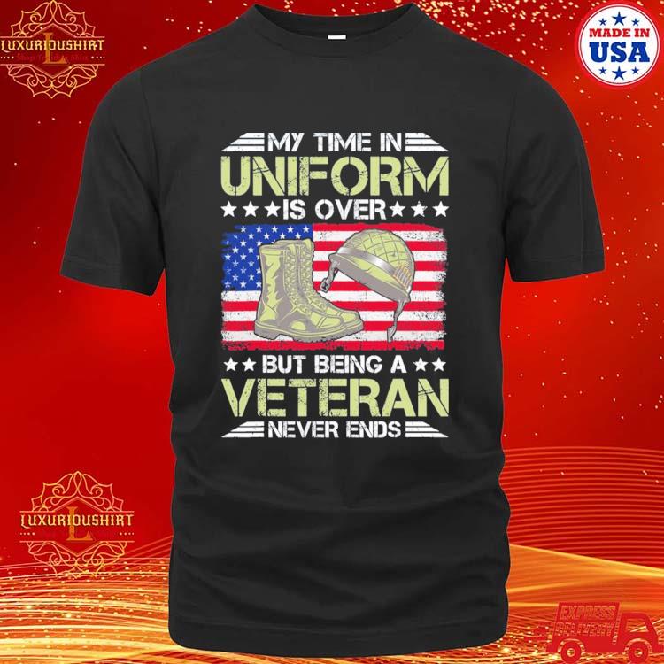 Official thank You Veterans Day Funny Flag Design For Grandpa And Dad T-shirt