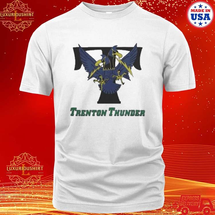 Official trenton Thunder Vintage Thunderbird Thunder Baseball Shirt
