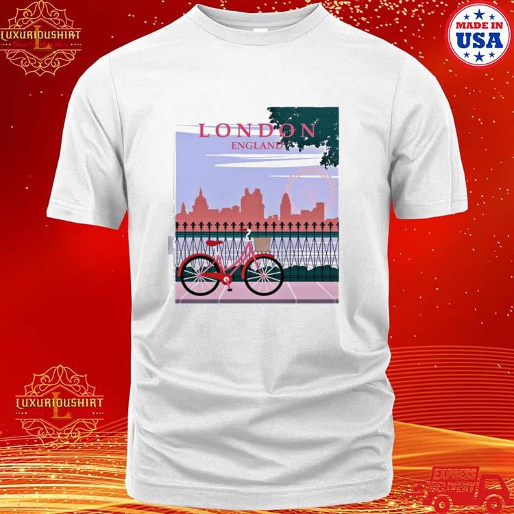 Official vintage Travel Poster London England T-shirt