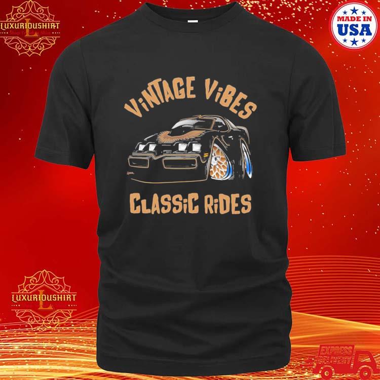 Official vintage Vibes Rides Retro Nostalgia Car Cartoon Art Version 2 T-shirt