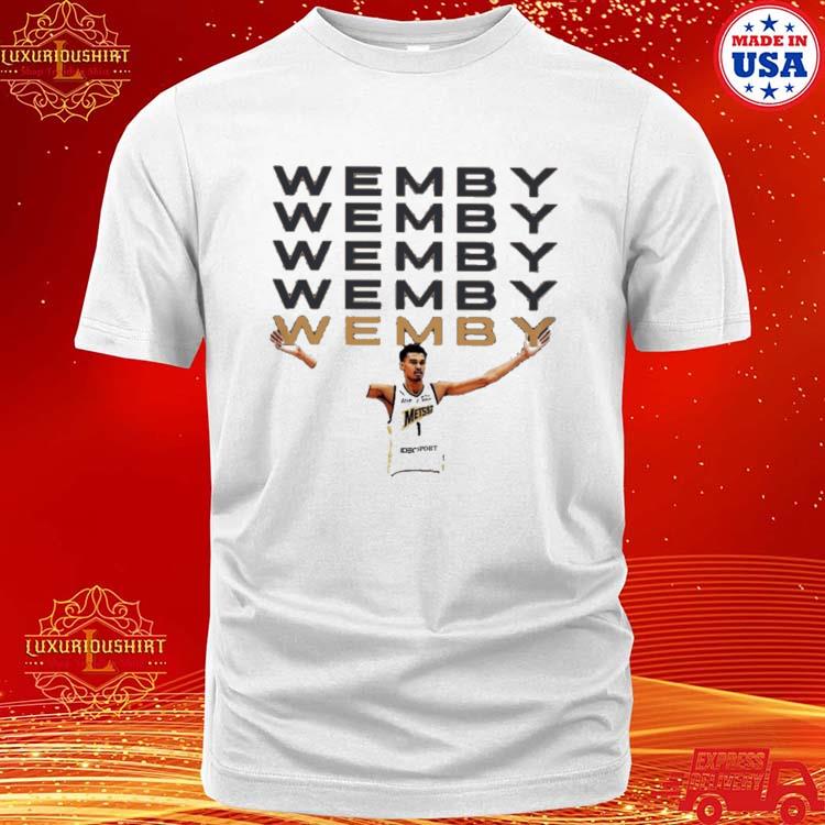 Official Wemby Basketball Player Images T-shirt