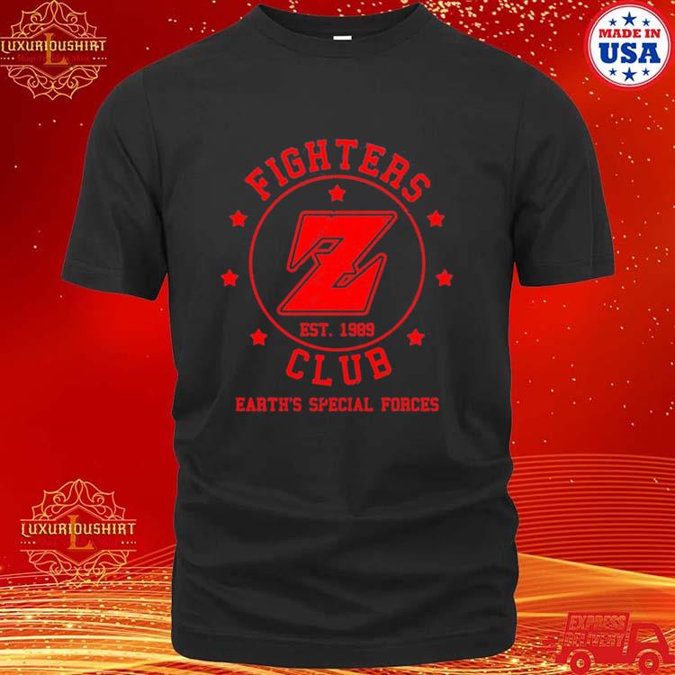 Official z Fighters Club Warrior Anime Manga Fight Club Parody T-shirt