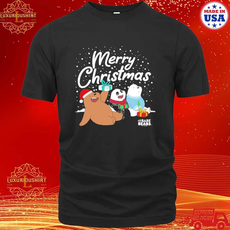 Official we Bare Bears Christmas Present Friends T-shirt