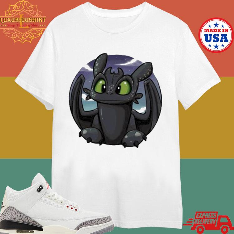 Official Cute Toothless Images How To Train Your Dragon T-shirt