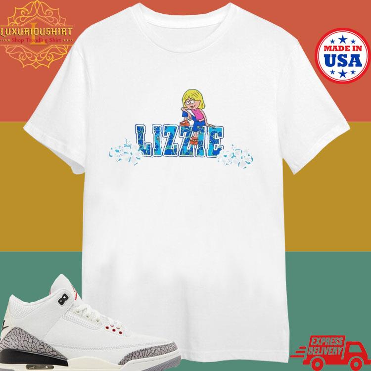 Official Disney Lizzie Mcguire Floral Portrait T-shirt