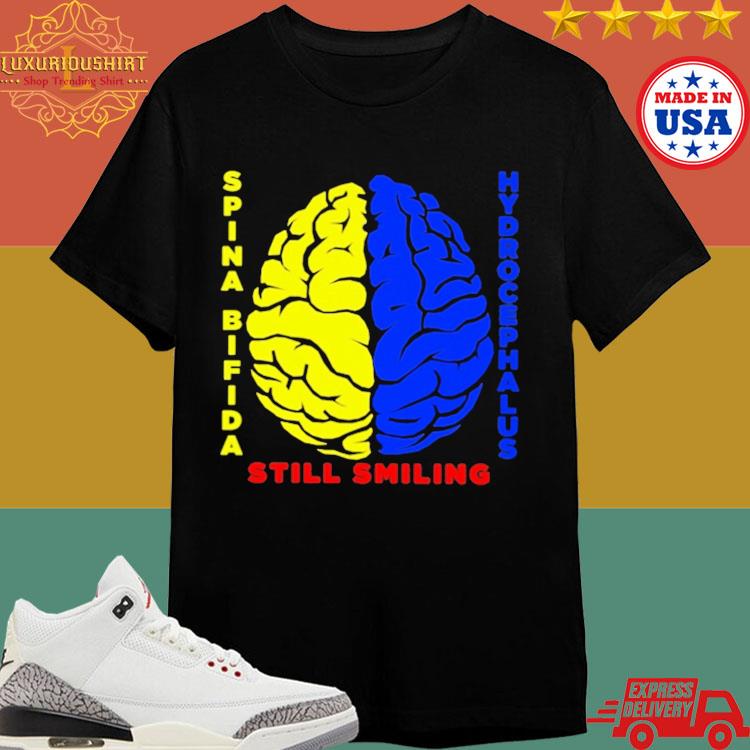 Official Spina Bifida Hydrocephalus Still Smiling T-shirt