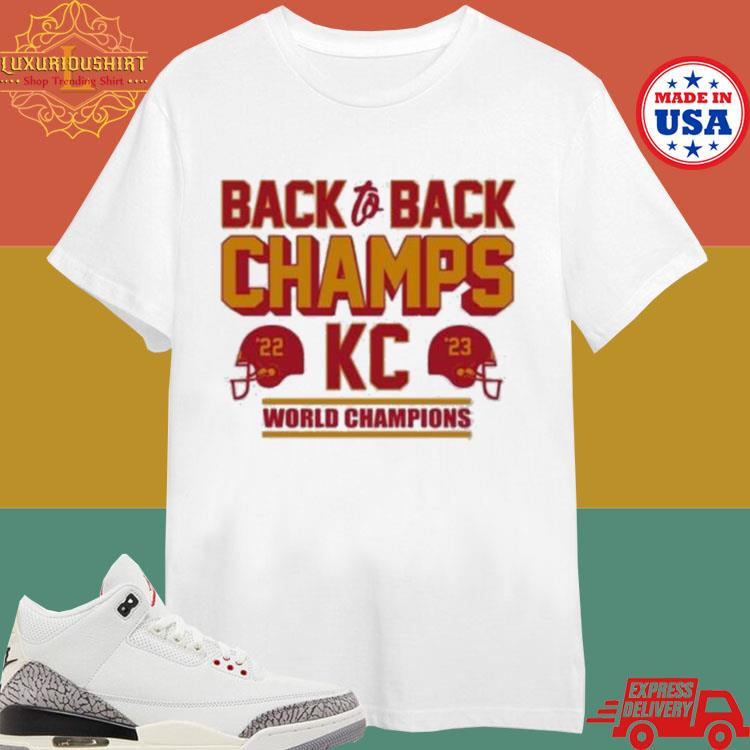 Official Back To Back Champs World Champions Kansas City Chiefs Shirt