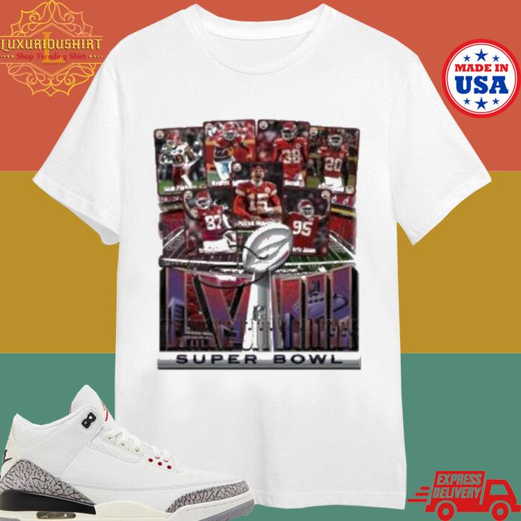 Official Card Kansas City Chiefs Super Bowl Lviii 2024 Shirt