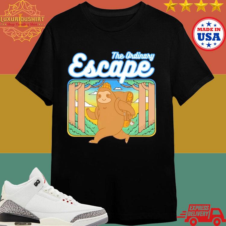 Official Escape The Ordinary Sloth Go Camping T-shirt