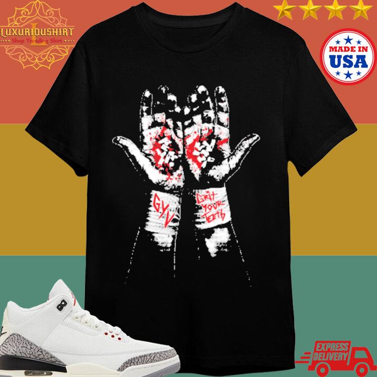 Official Grit Your Teeth Blood Hand T-shirt