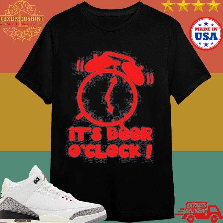 Official It's Beer O'clock Parody Drinkers Alcohol Boozer Shirt