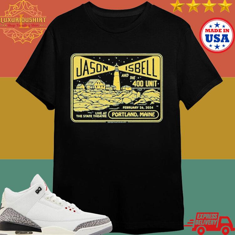 Official Jason Isbell & The 400 Unit With Palehound February 26, 2024 State Theatre Portland, Me Shirt