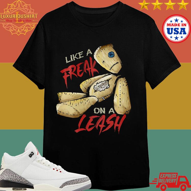 Official Like A Freak On A Leash Horror Doll T-shirt