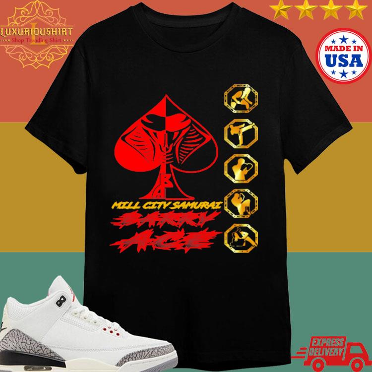 Official Mill City Samurai Barry Ace T-shirt