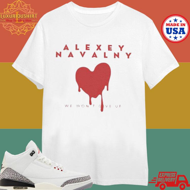 Official New Rare Alexei Navalny We Wont Give Up T-shirt