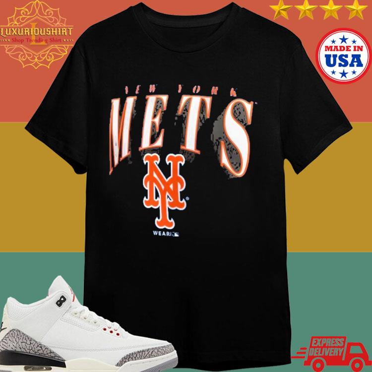 Official New York Mets Wear By Erin Andrews Women's Side Lace-up Cropped Shirt