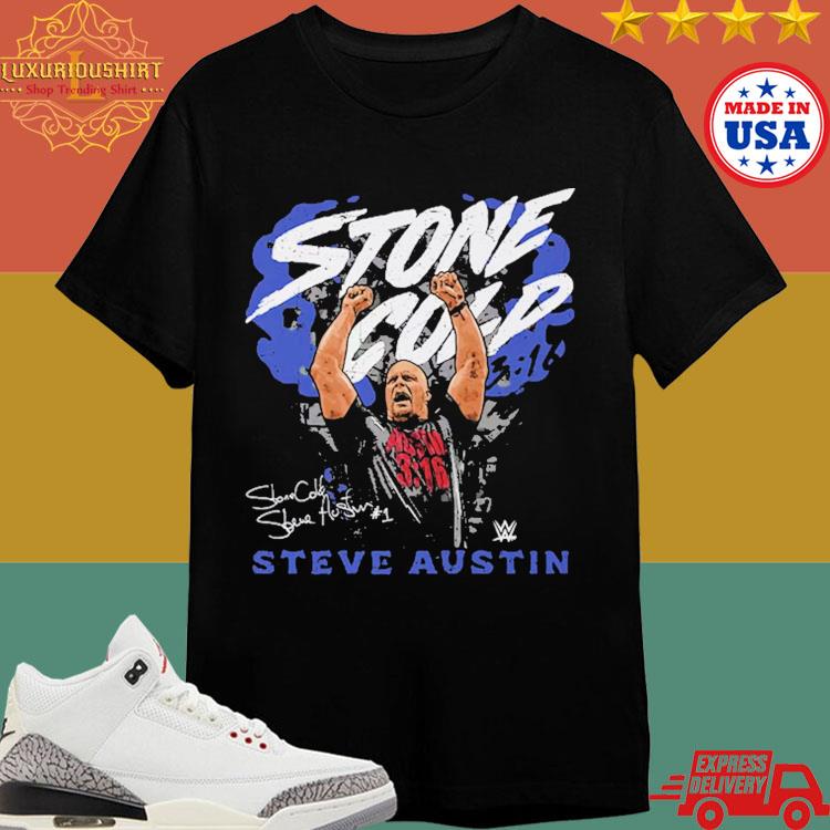 Official Stone Cold Steve Austin Pose Signature 2024 T-shirt