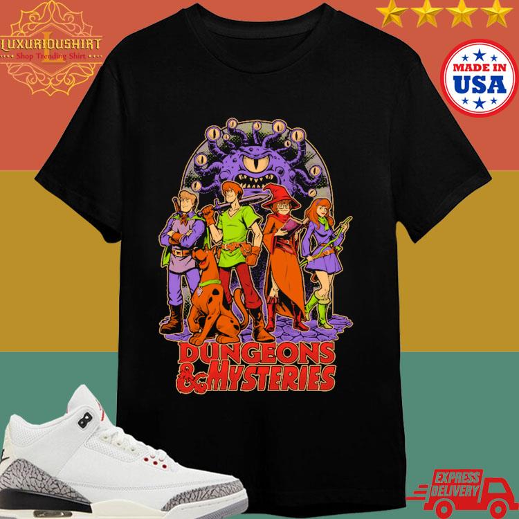 Official Dungeons and mysteries scooby doo witch T-shirt