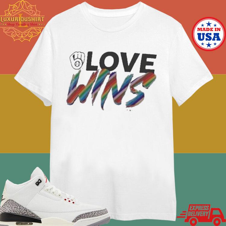 Official Milwaukee Brewers Love Wins Pride 2024 Shirt