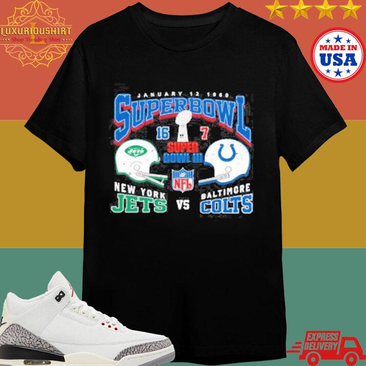 Official Super Bowl Iii New York Jets Vs. Baltimore Colts 1969 Shirt