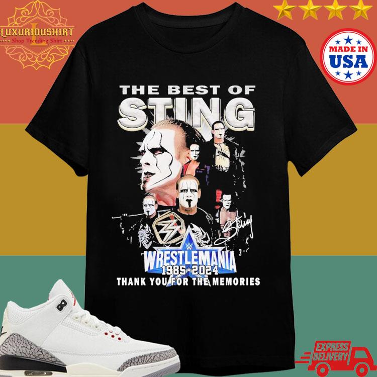 Official The Best Of Sting Steve Borden 1985-2024 Thank You For The Memories Shirt