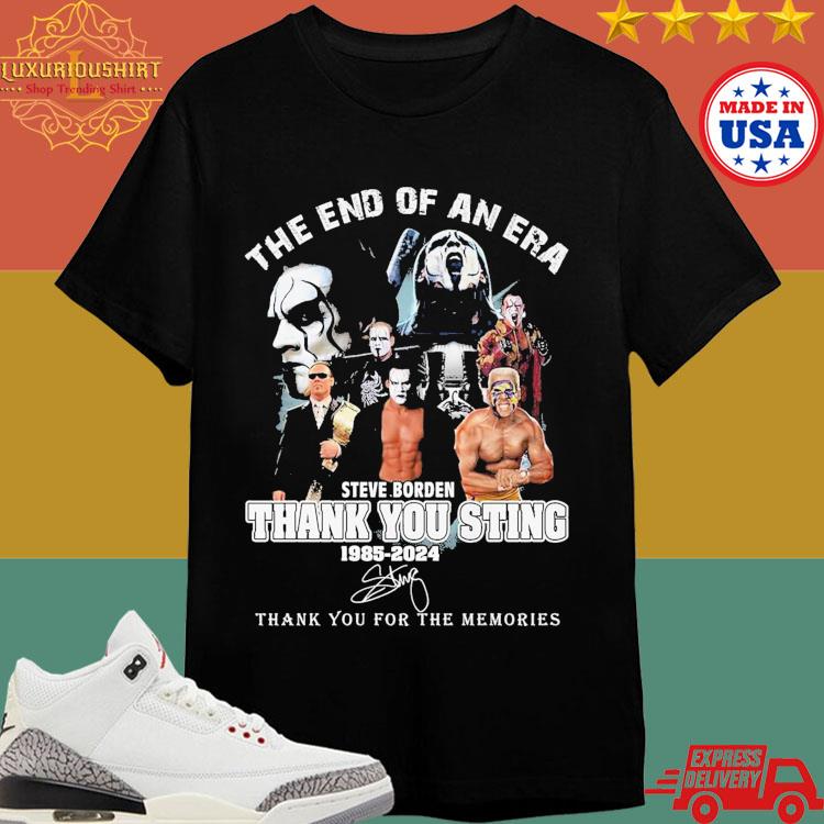 Official The End Of An Era Steve Borden Thank You Sting 1985-2024 Shirt