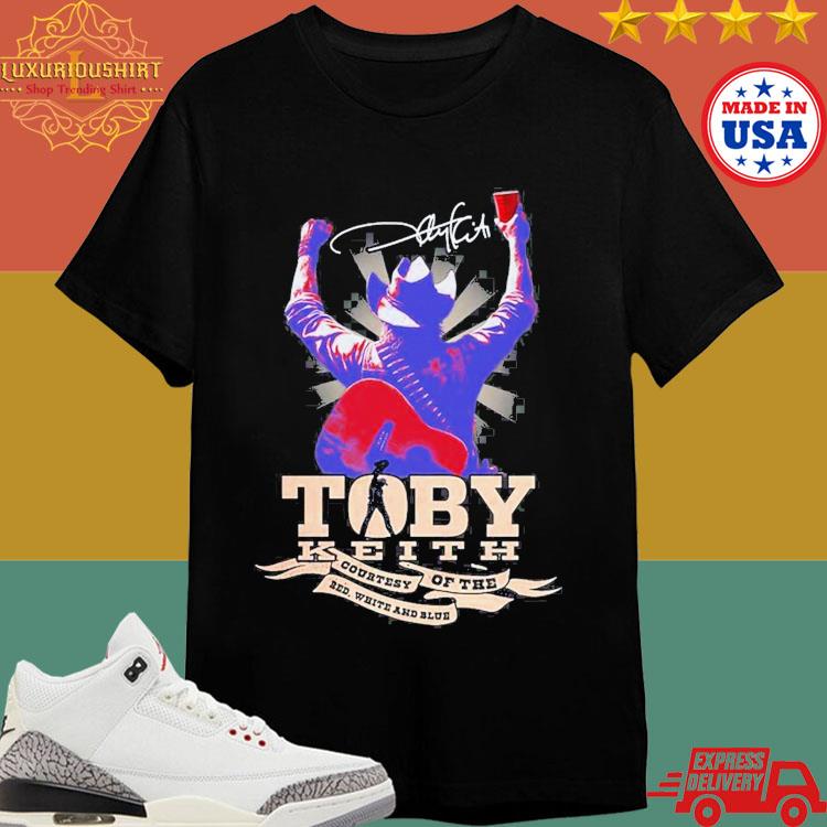 Official Toby keith country of the red white and blue T-shirt