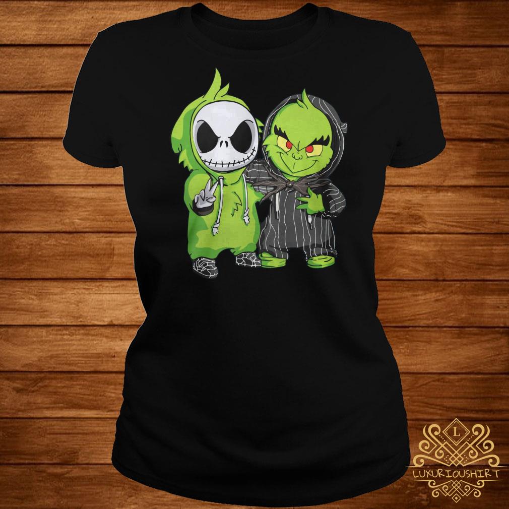 Download Baby Jack Skellington and Grinch shirt, sweater, hoodie ...