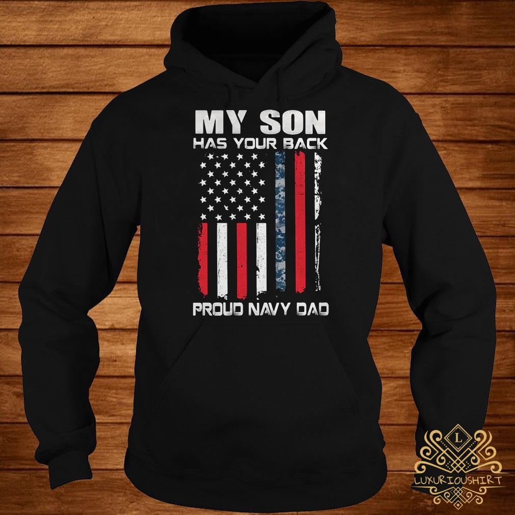 proud navy dad hoodie