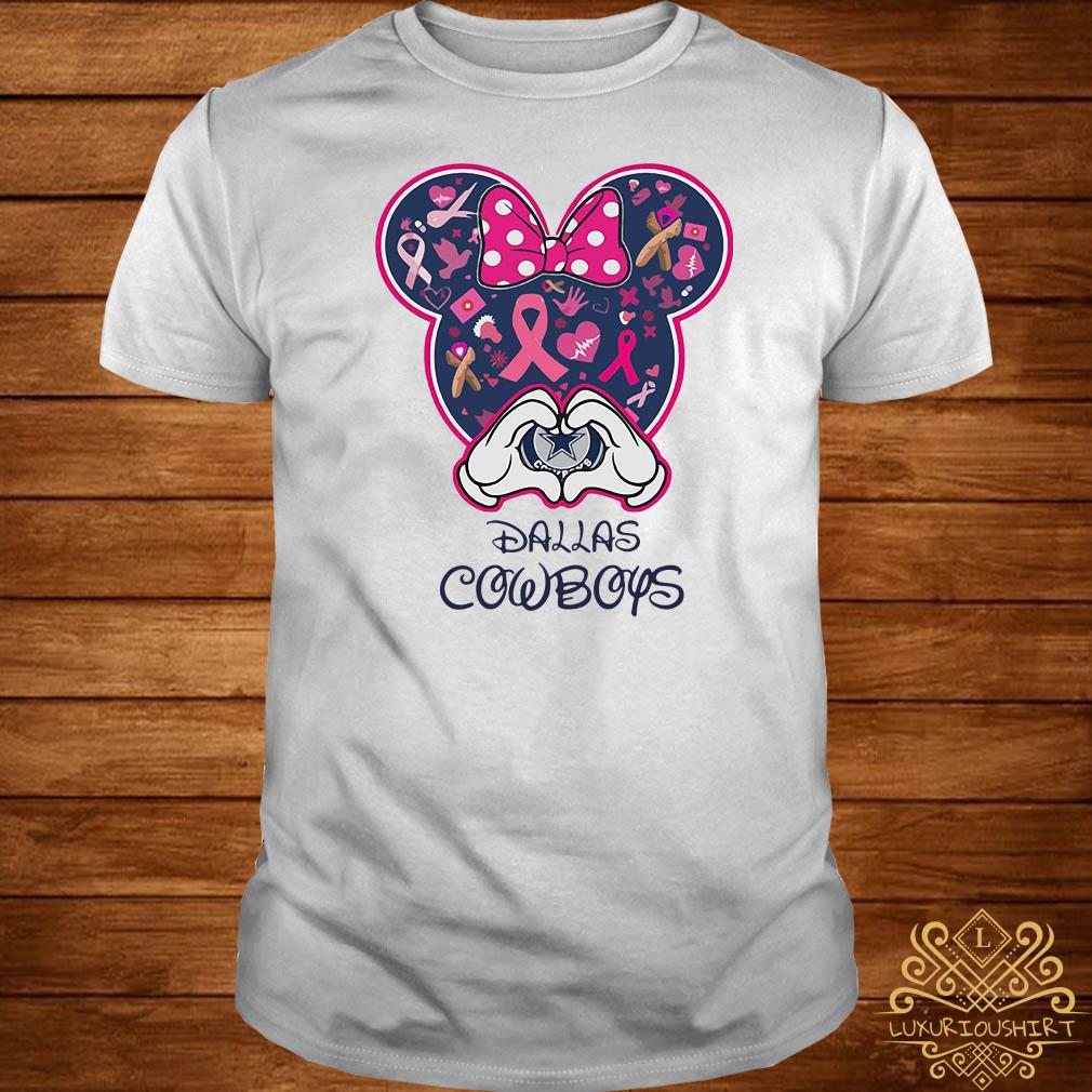 Dallas Cowboys Minnie mouse Breast Cancer Awareness shirt, sweater