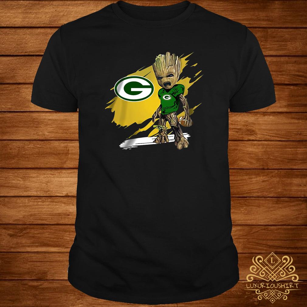 Baby Groot Green Bay Packers Shirt