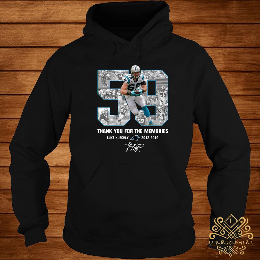 Thank You The Memories Luke Kuechly 2012-2029 Signature Shirt, hoodie,  sweatshirt and long sleeve