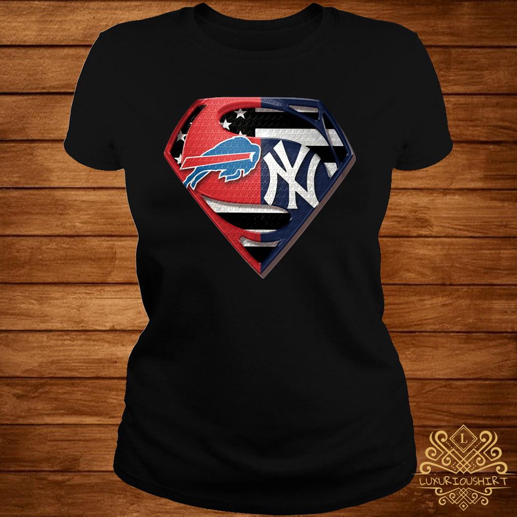 Superman Buffalo Bills And New York Yankees Shirt, hoodie, tank